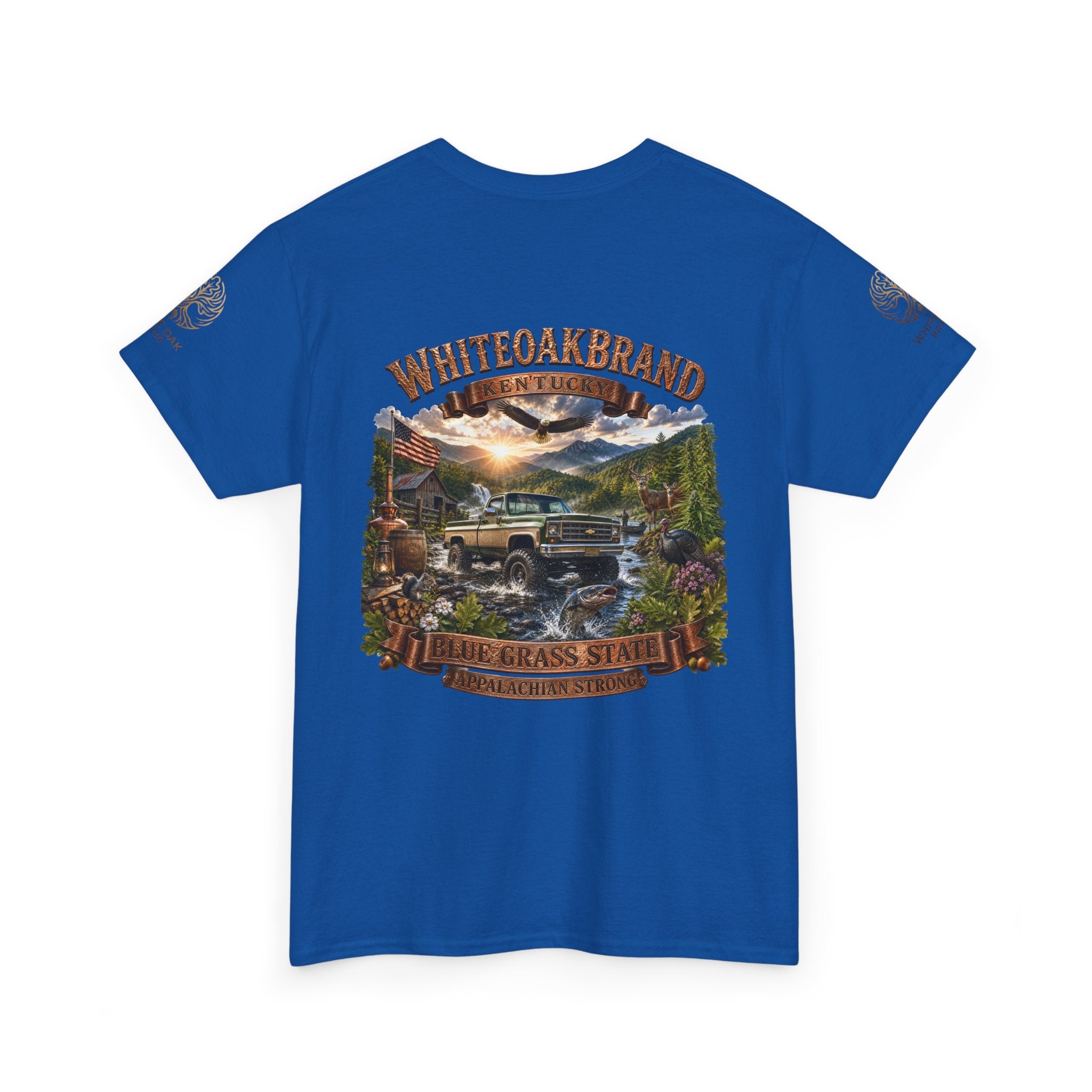 Vintage Off-Road Truck Tee — White Oak Brand "Bluegrass State" Graphic T-Shirt