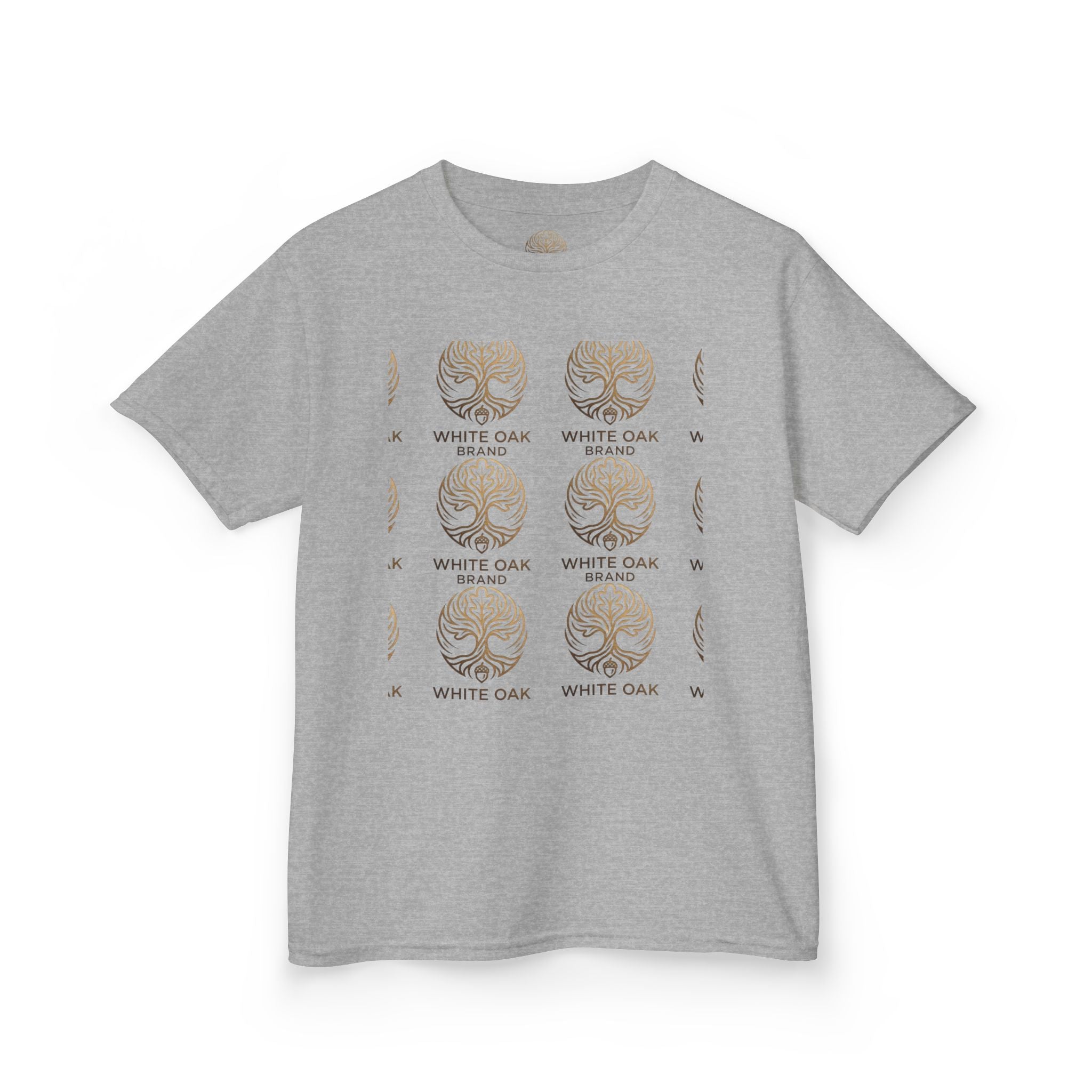 Kids White Oak Tree Tee – Vintage Botanical Tree Graphic Shirt