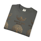 White Oak Brand Logo T-Shirt — Repeated Tree Emblem Tee