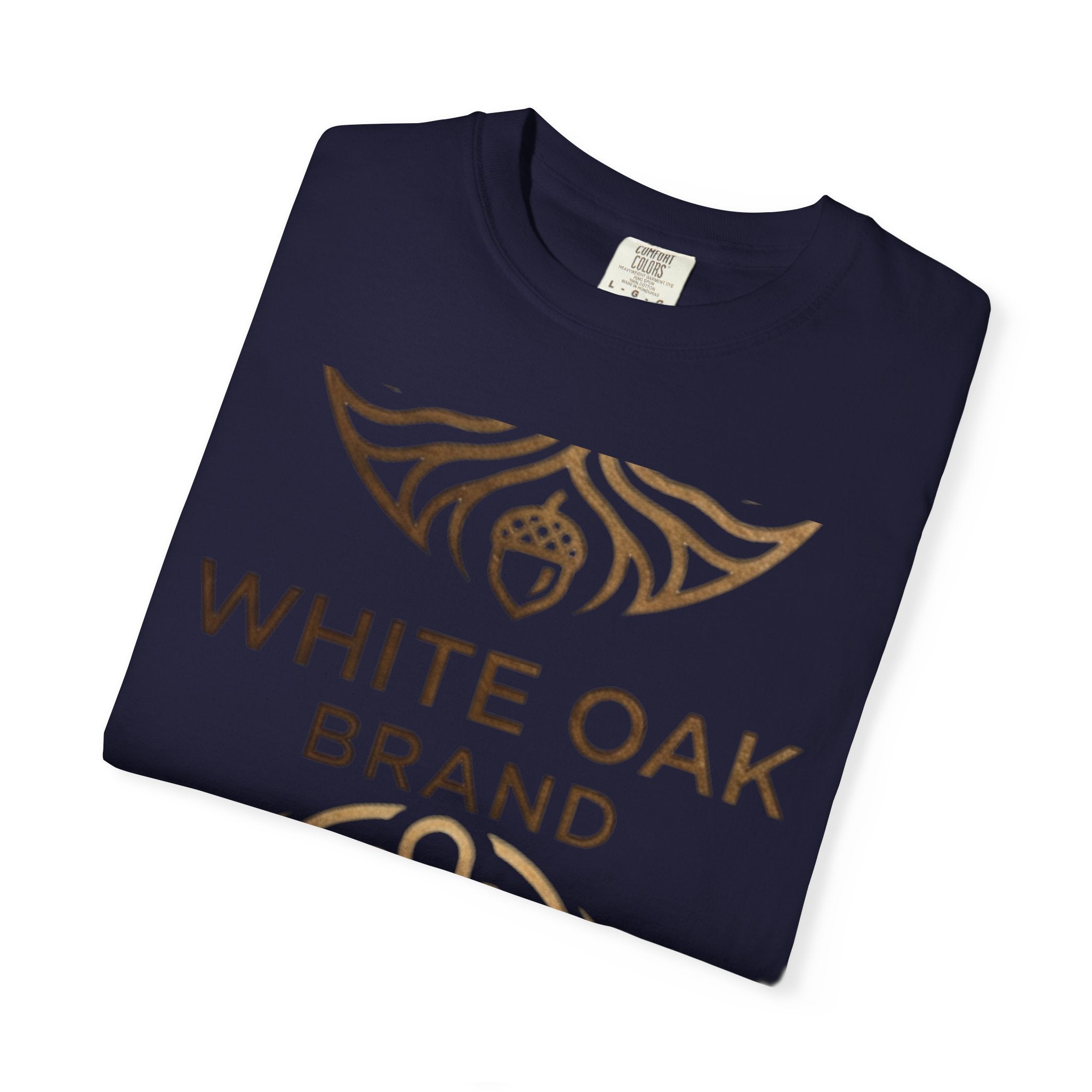 White Oak Brand Repeat Logo T-Shirt — Vintage Tree Skull Graphic Tee