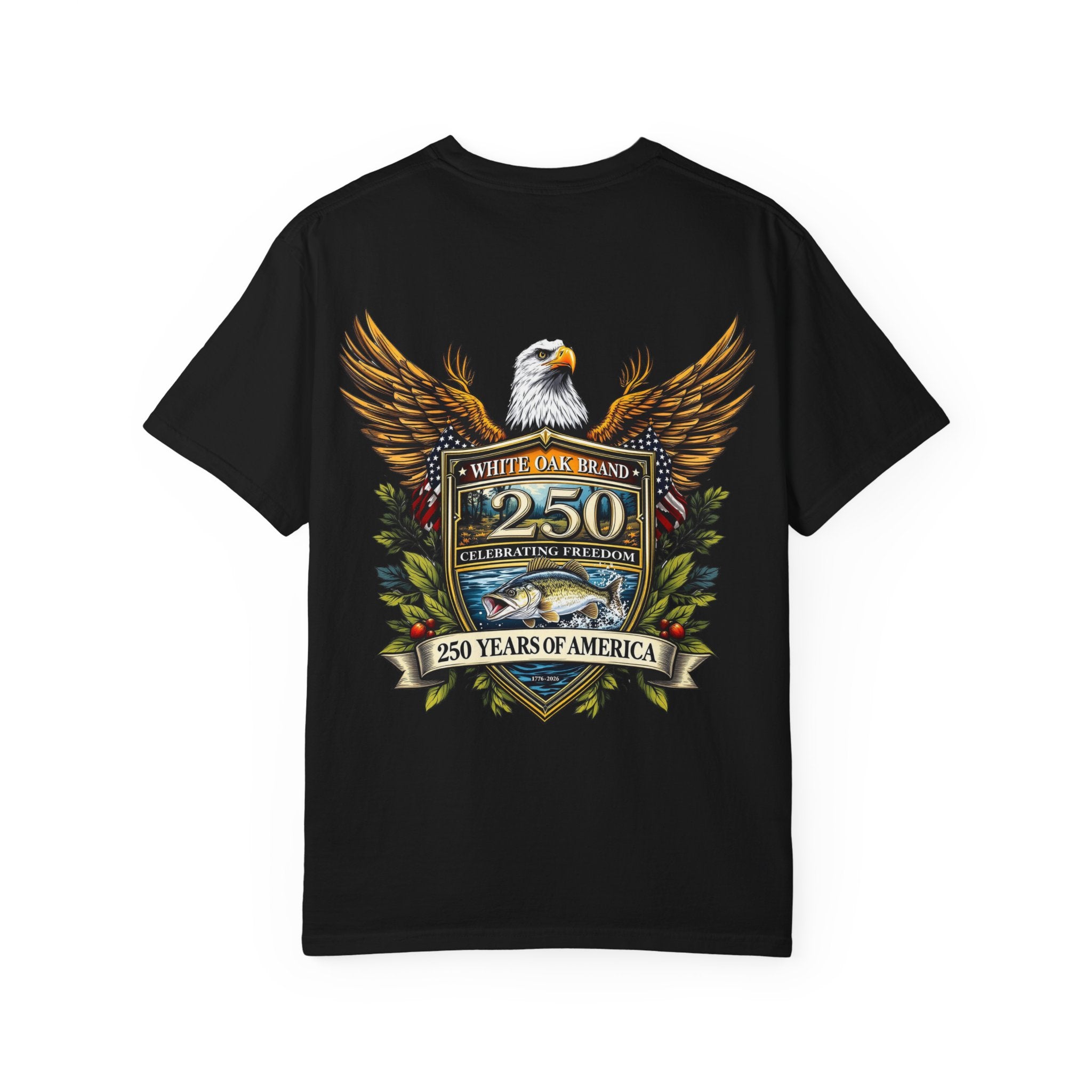 White Oak Brand Repeat Logo T-Shirt — Vintage Tree Skull Graphic Tee