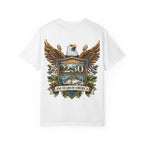White Oak Brand Logo T-Shirt — Repeated Tree Emblem Tee