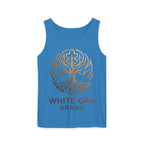 White Oak Brand Logo Tank Top — Minimal Tree Emblem Summer Tank