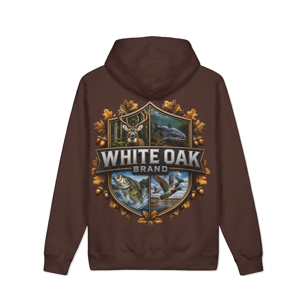 White Oak Brand Hoodie — Outdoor Hunting & Fishing Graphic Pullover