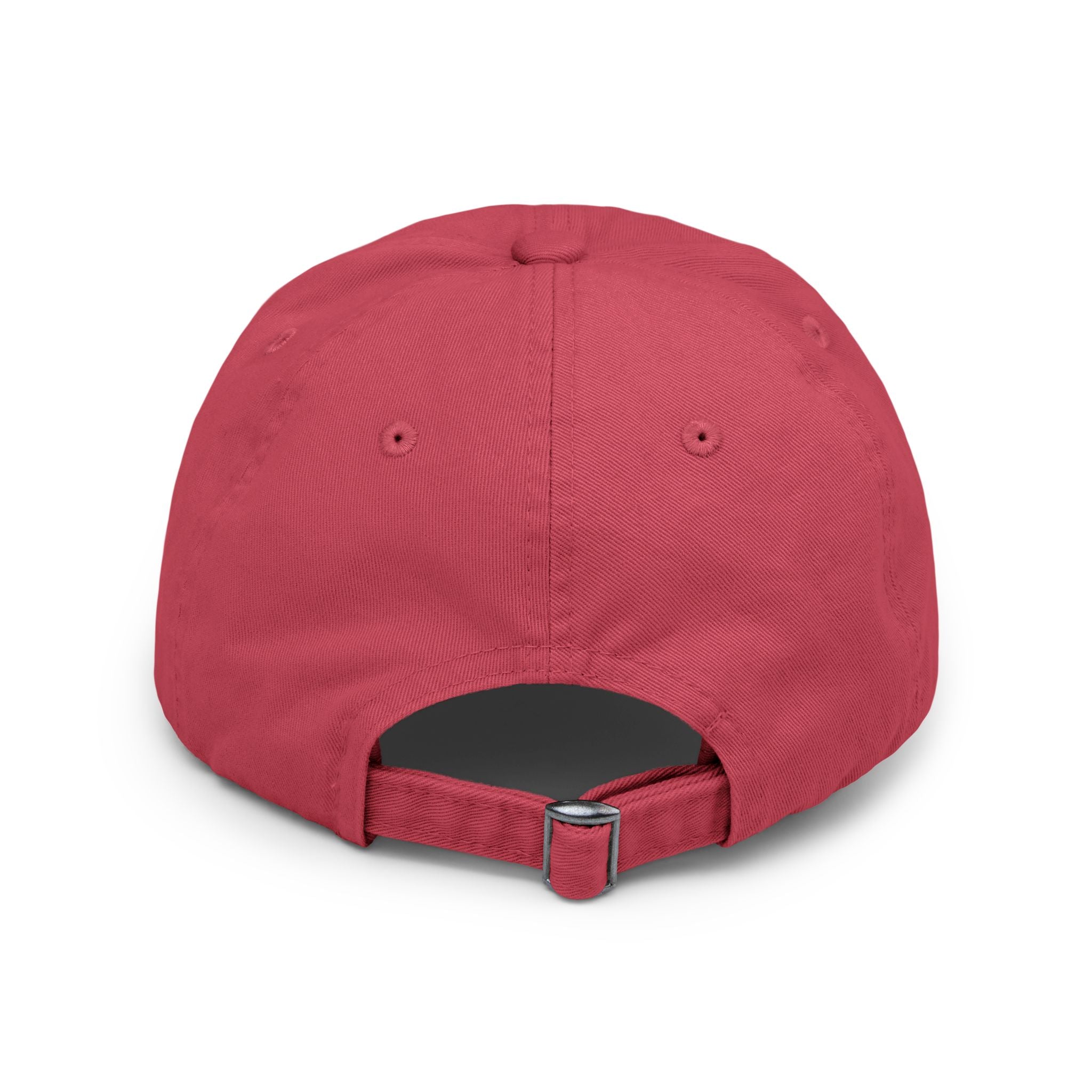 White Oak Distressed Cap — Rustic Gold Tree Logo Baseball Hat