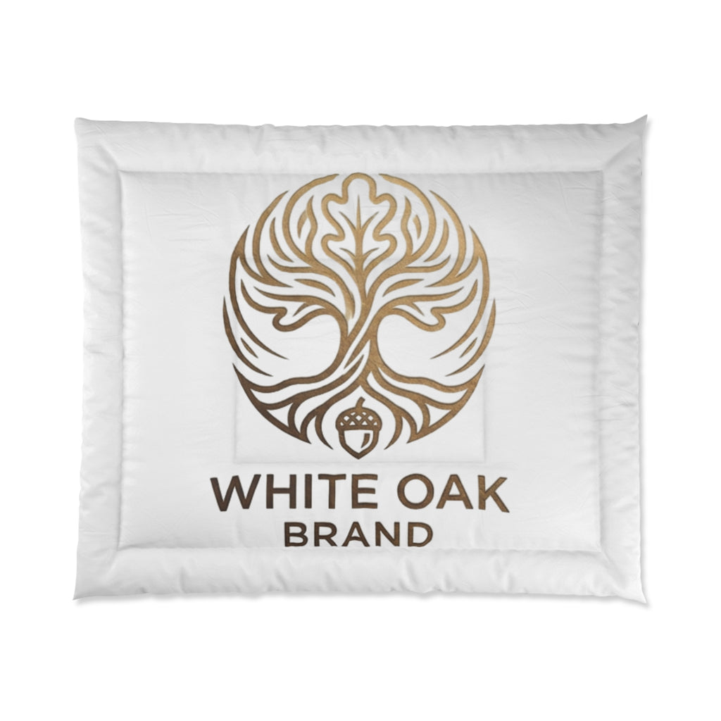 White Oak Brand Comforter — Luxury Oak Tree Logo Duvet Cover