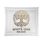 White Oak Brand Comforter — Luxury Oak Tree Logo Duvet Cover