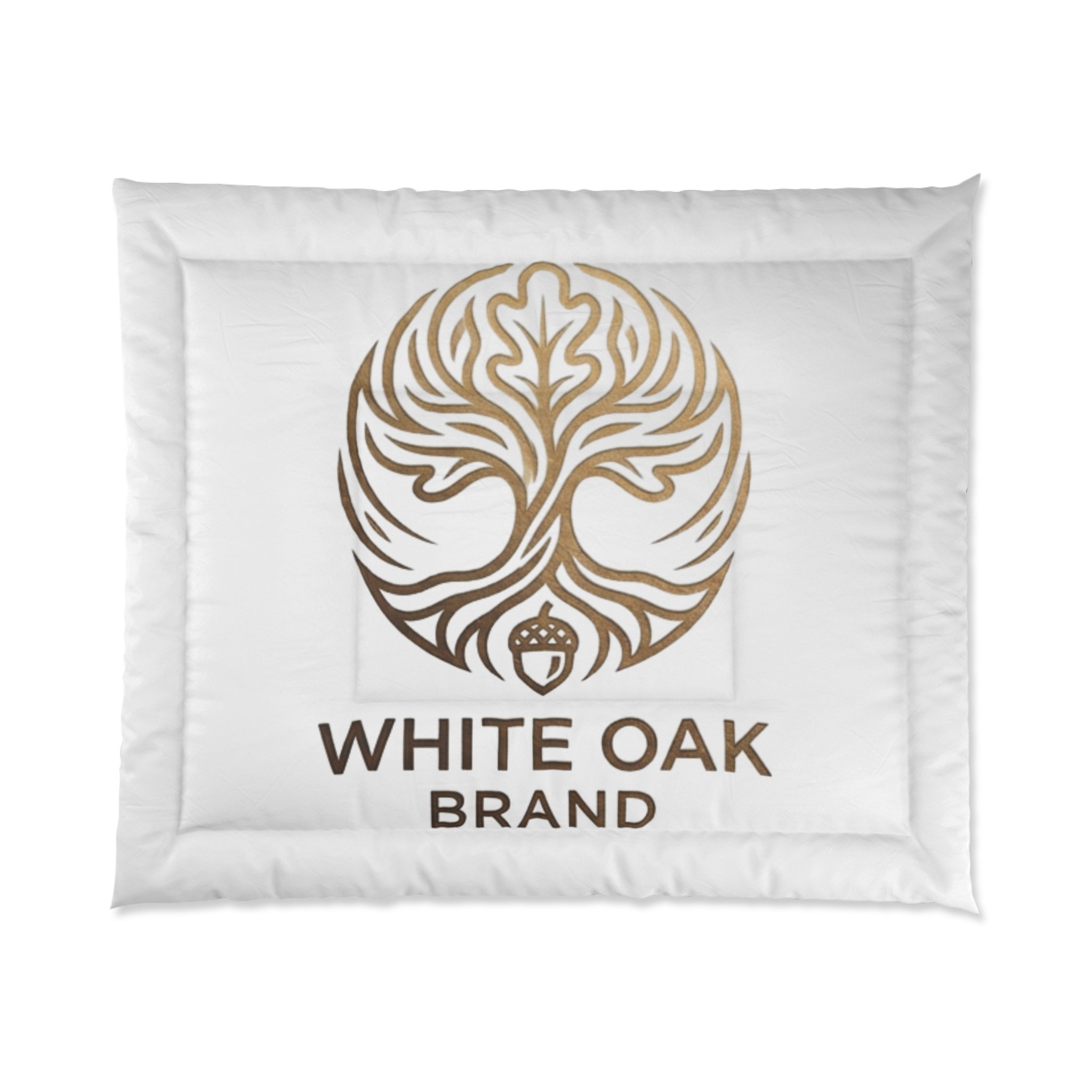 White Oak Brand Comforter — Luxury Oak Tree Logo Duvet Cover