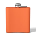 White Oak Brand 6oz Stainless Steel Flask — Engraved Oak Logo Hip Flask, Gift for Groomsmen & Outdoor Enthusiasts