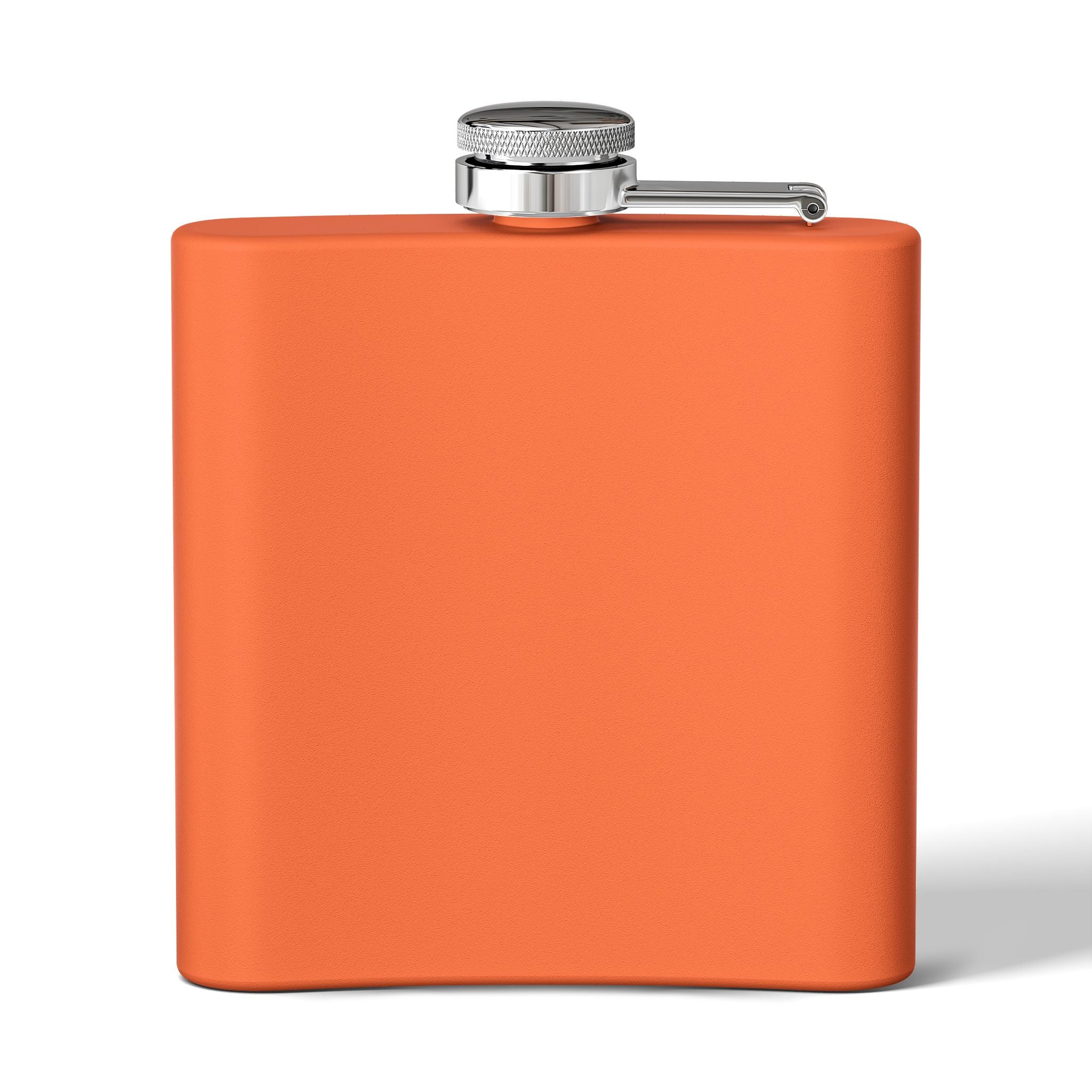 White Oak Brand 6oz Stainless Steel Flask — Engraved Oak Logo Hip Flask, Gift for Groomsmen & Outdoor Enthusiasts