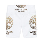 Workout Shorts — White Oak Brand Logo All-Over Print