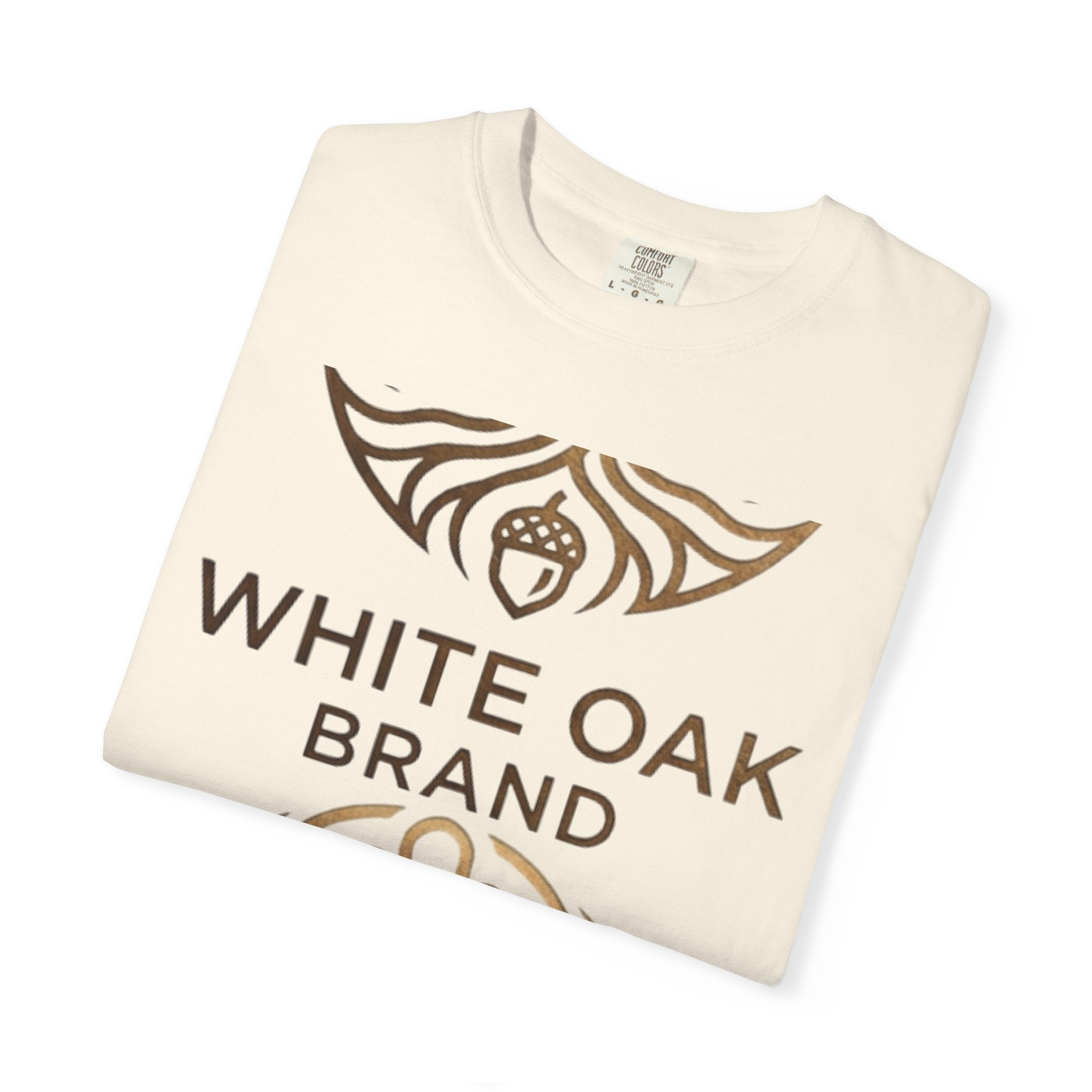 White Oak Brand Repeat Logo T-Shirt — Vintage Tree Skull Graphic Tee