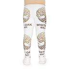 Kids Leggings — White Oak Brand Logo All-Over Print