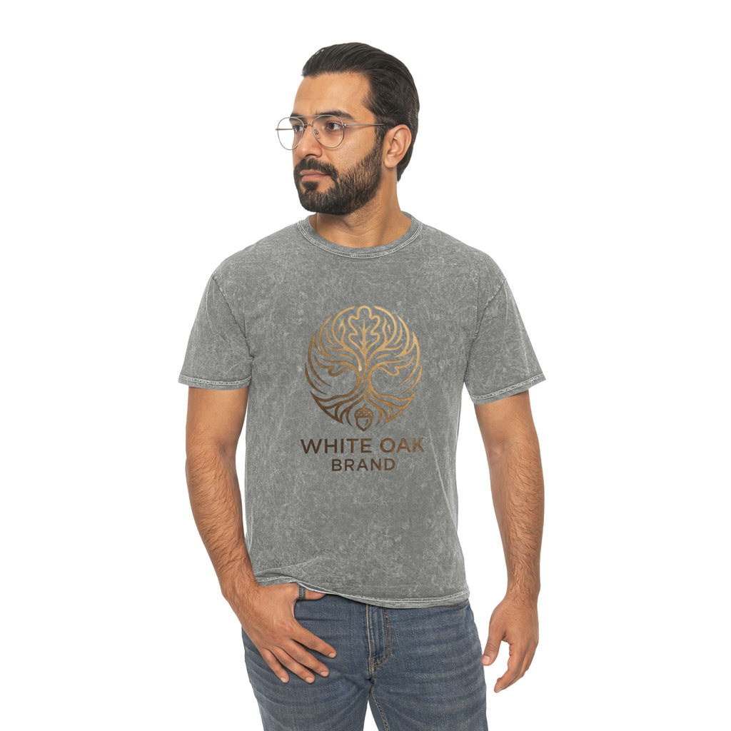 White Oak Brand Mineral-Wash Tee — Tree of Life Logo Shirt