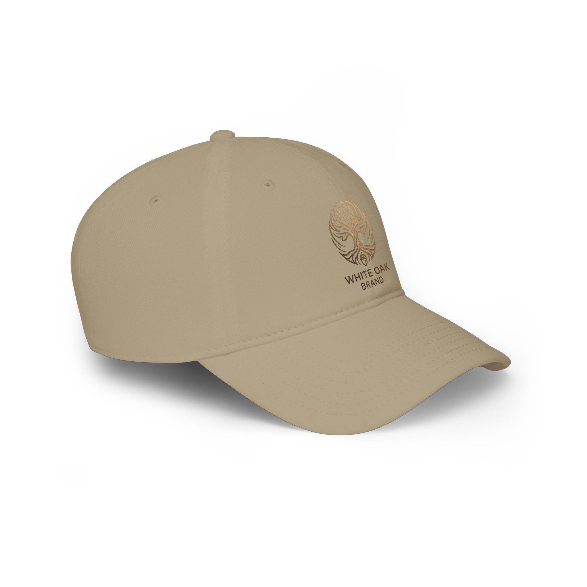 Embroidered White Oak Logo Baseball Cap