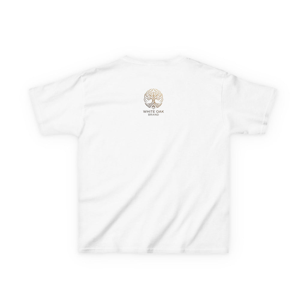 Kids White Oak Tree Tee – Vintage Botanical Tree Graphic Shirt