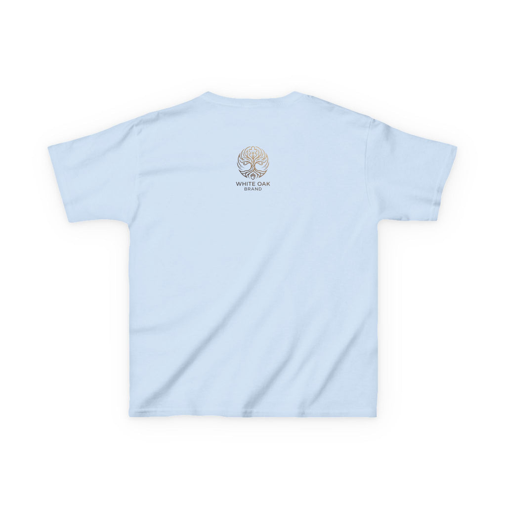 Kids White Oak Tree Tee – Vintage Botanical Tree Graphic Shirt