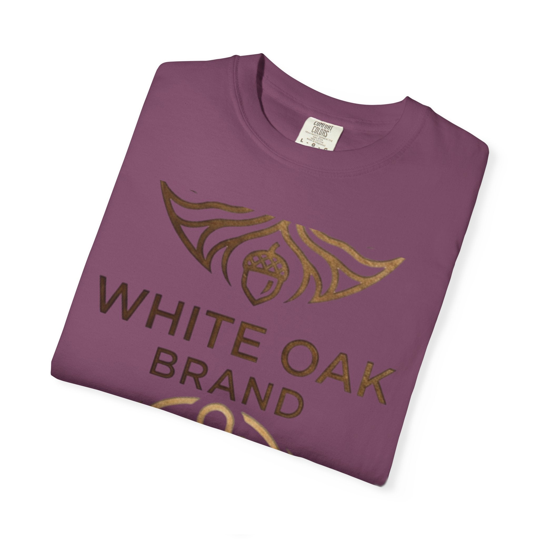 White Oak Brand Repeat Logo T-Shirt — Vintage Tree Skull Graphic Tee