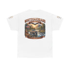 White Oak Brand 'Land of the Free' Graphic Tee — Patriotic Outdoorsman T-Shirt