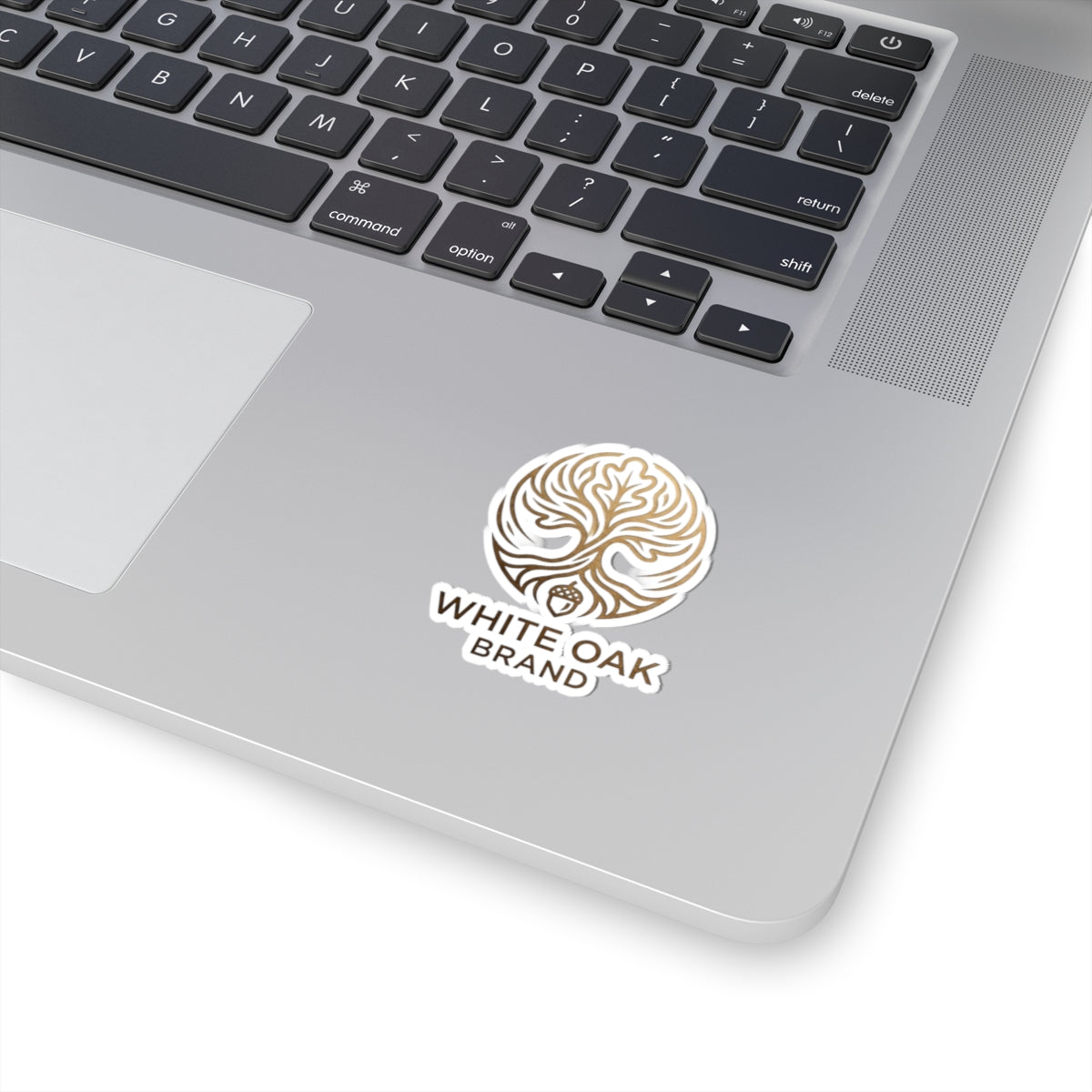 White Oak Brand Kiss-Cut Sticker — Gold Tree Logo Decal