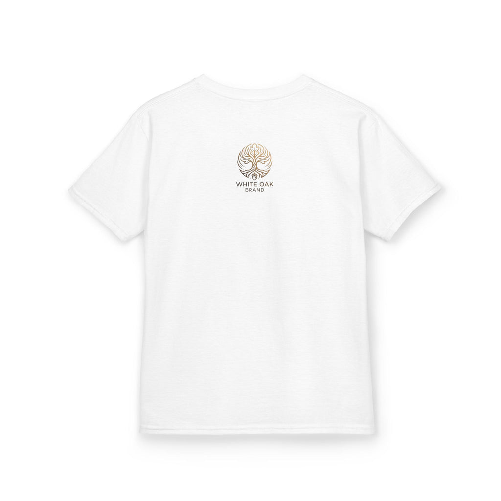 Kids White Oak Tree Tee – Vintage Botanical Tree Graphic Shirt