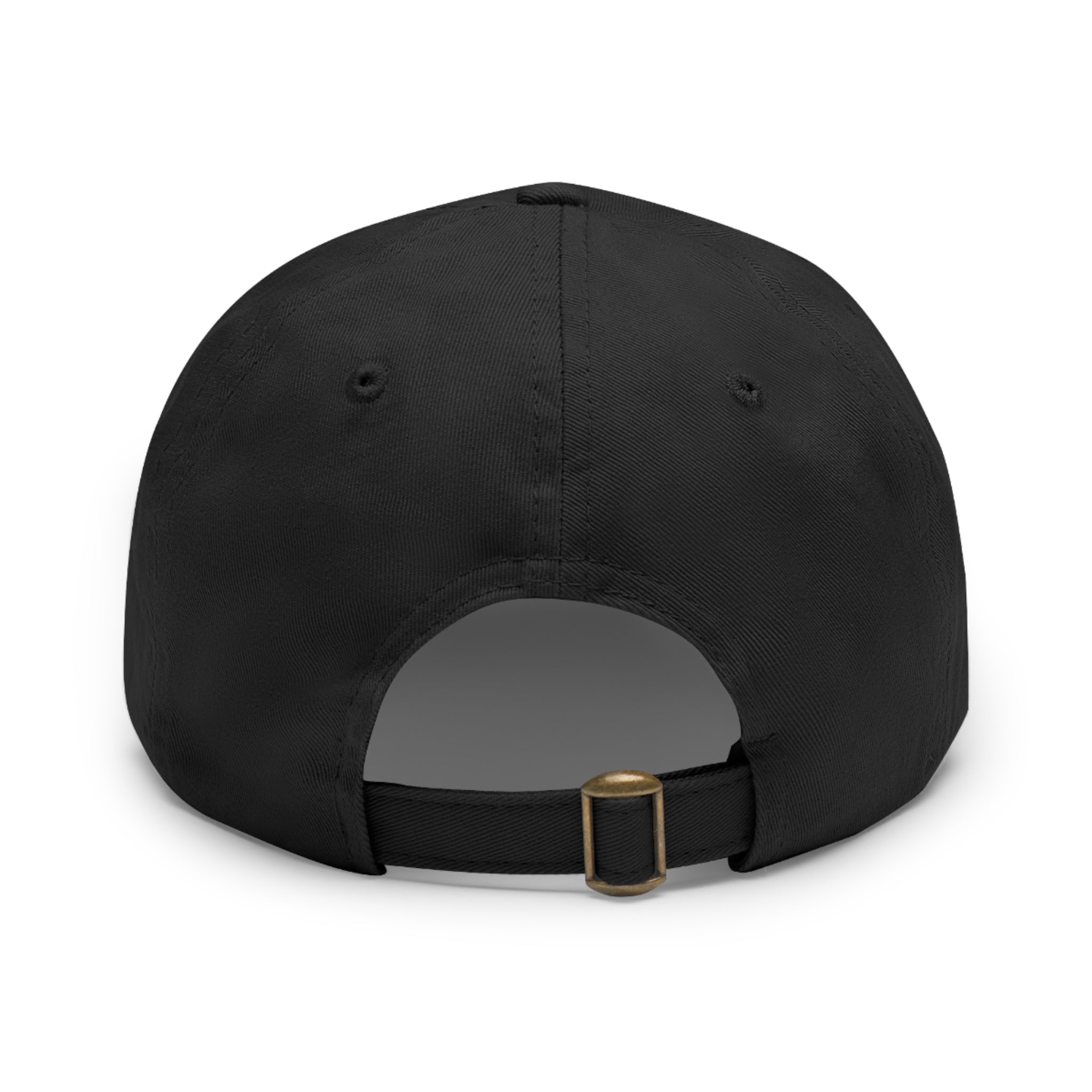 White Oak Leather Patch Dad Hat — Embossed Tree Logo Cap