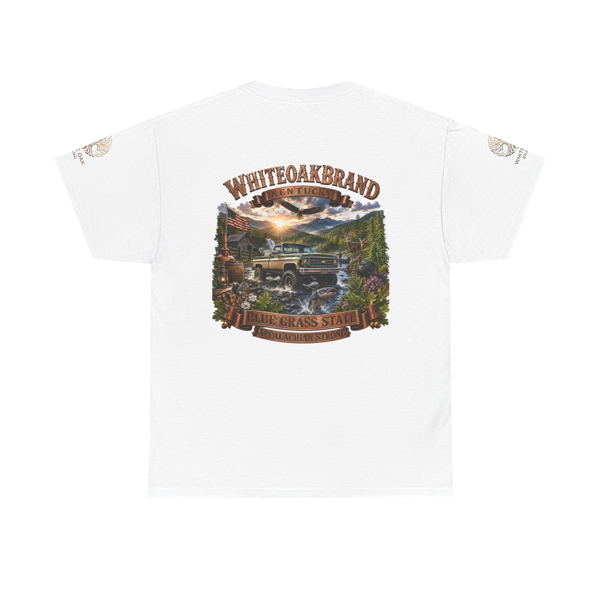 Vintage Off-Road Truck Tee — White Oak Brand "Bluegrass State" Graphic T-Shirt