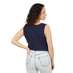 White Oak Brand Logo Tank Top — Minimal Tree Emblem Summer Tank