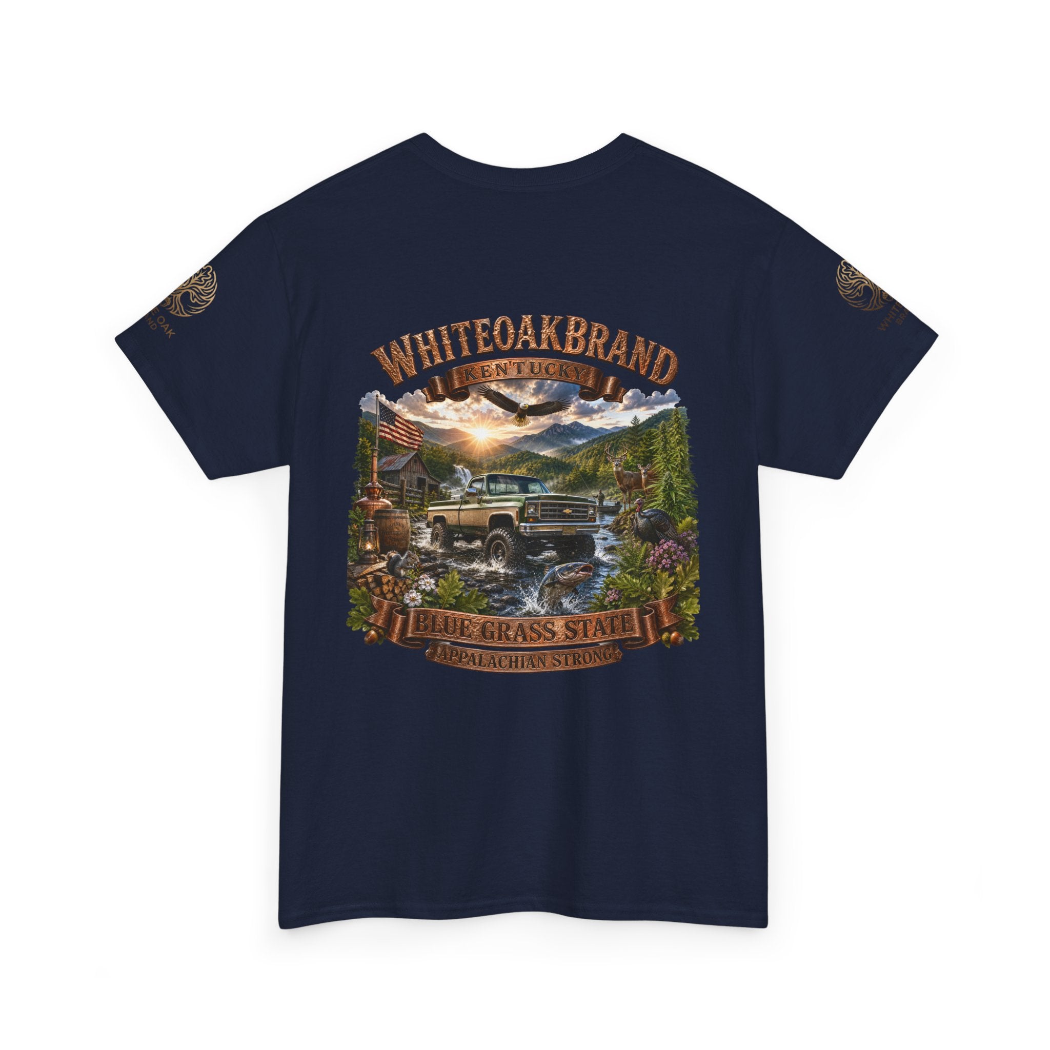 Vintage Off-Road Truck Tee — White Oak Brand "Bluegrass State" Graphic T-Shirt