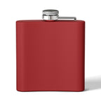 White Oak Brand 6oz Stainless Steel Flask — Engraved Oak Logo Hip Flask, Gift for Groomsmen & Outdoor Enthusiasts