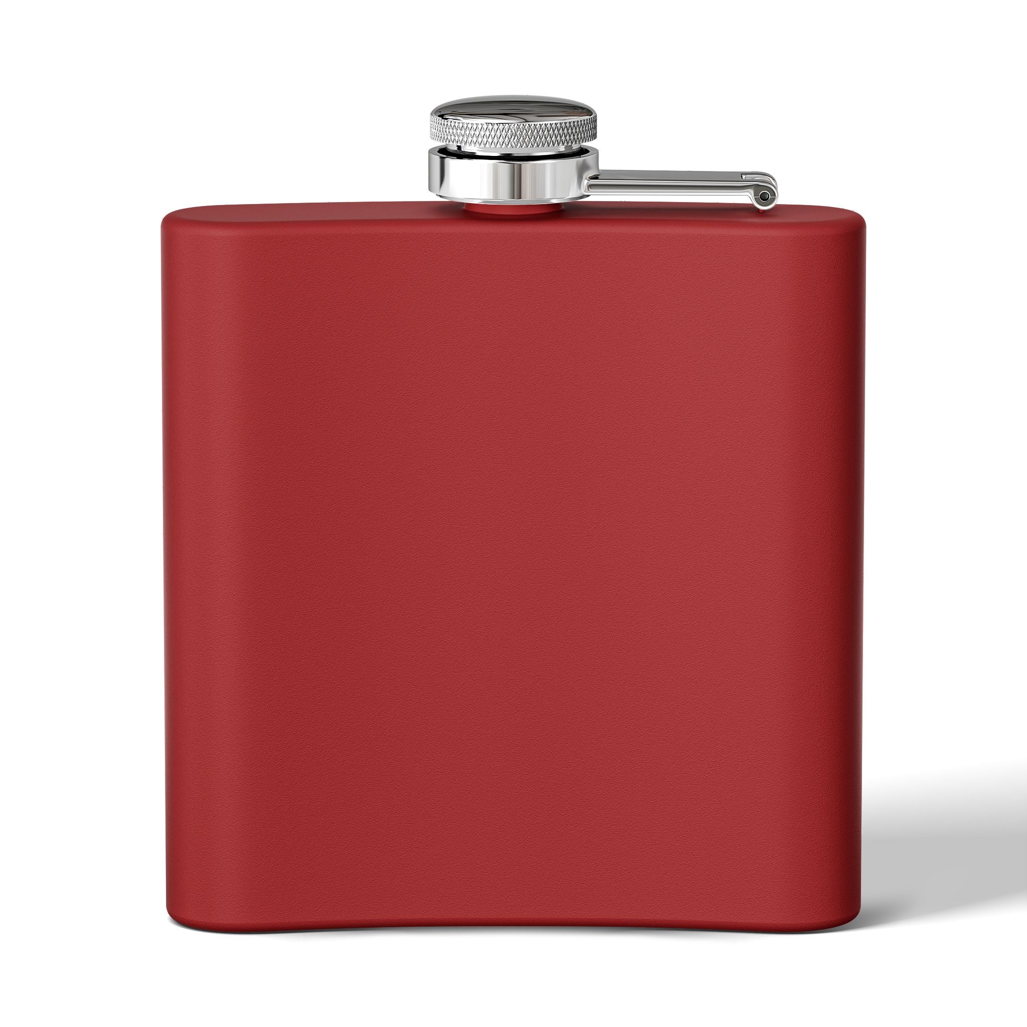 White Oak Brand 6oz Stainless Steel Flask — Engraved Oak Logo Hip Flask, Gift for Groomsmen & Outdoor Enthusiasts