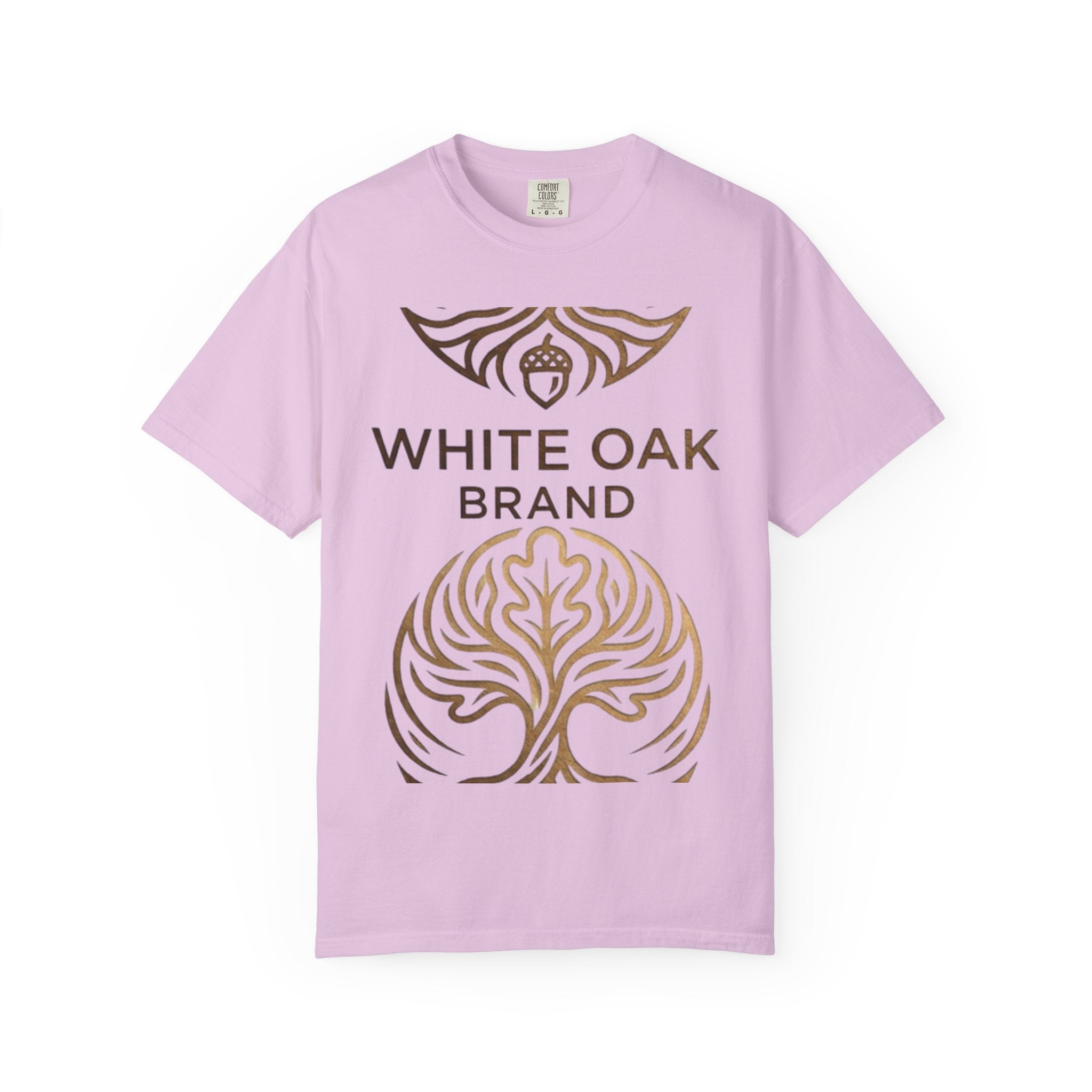 White Oak Brand Repeat Logo T-Shirt — Vintage Tree Skull Graphic Tee