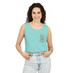 White Oak Brand Tank Top — Minimal Tree Logo Chest Print