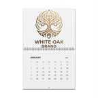 2026 White Oak Brand Wall Calendar — Minimalist Monthly Planner