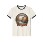 Vintage White Oak Brand Ringer Tee — Woodland Scenic Logo T‑Shirt