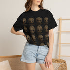 White Oak Brand Repeat Logo T-Shirt — Vintage Tree Skull Graphic Tee