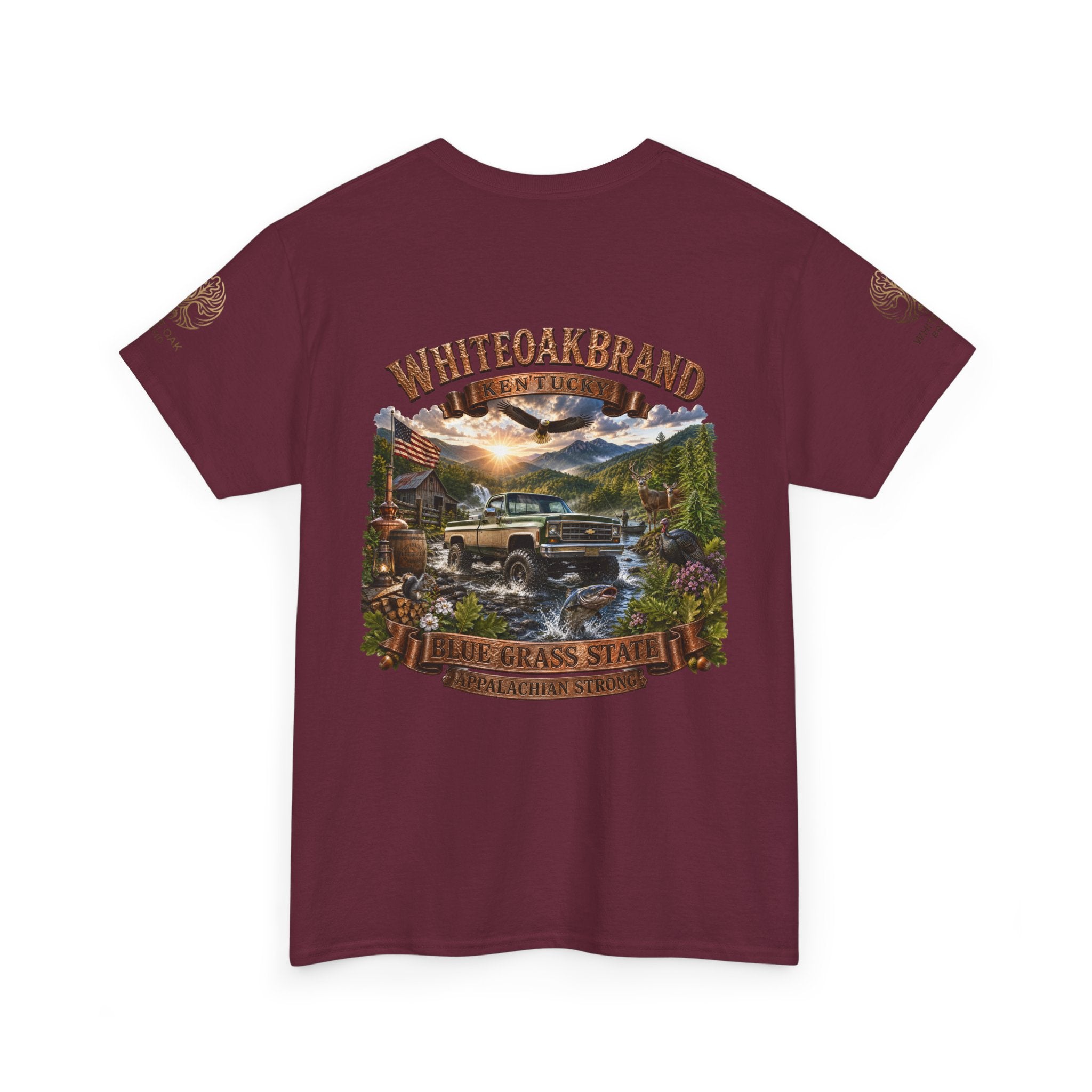 Vintage Off-Road Truck Tee — White Oak Brand "Bluegrass State" Graphic T-Shirt