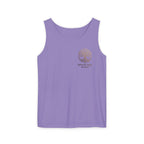 White Oak Brand Tank Top — Minimal Tree Logo Chest Print