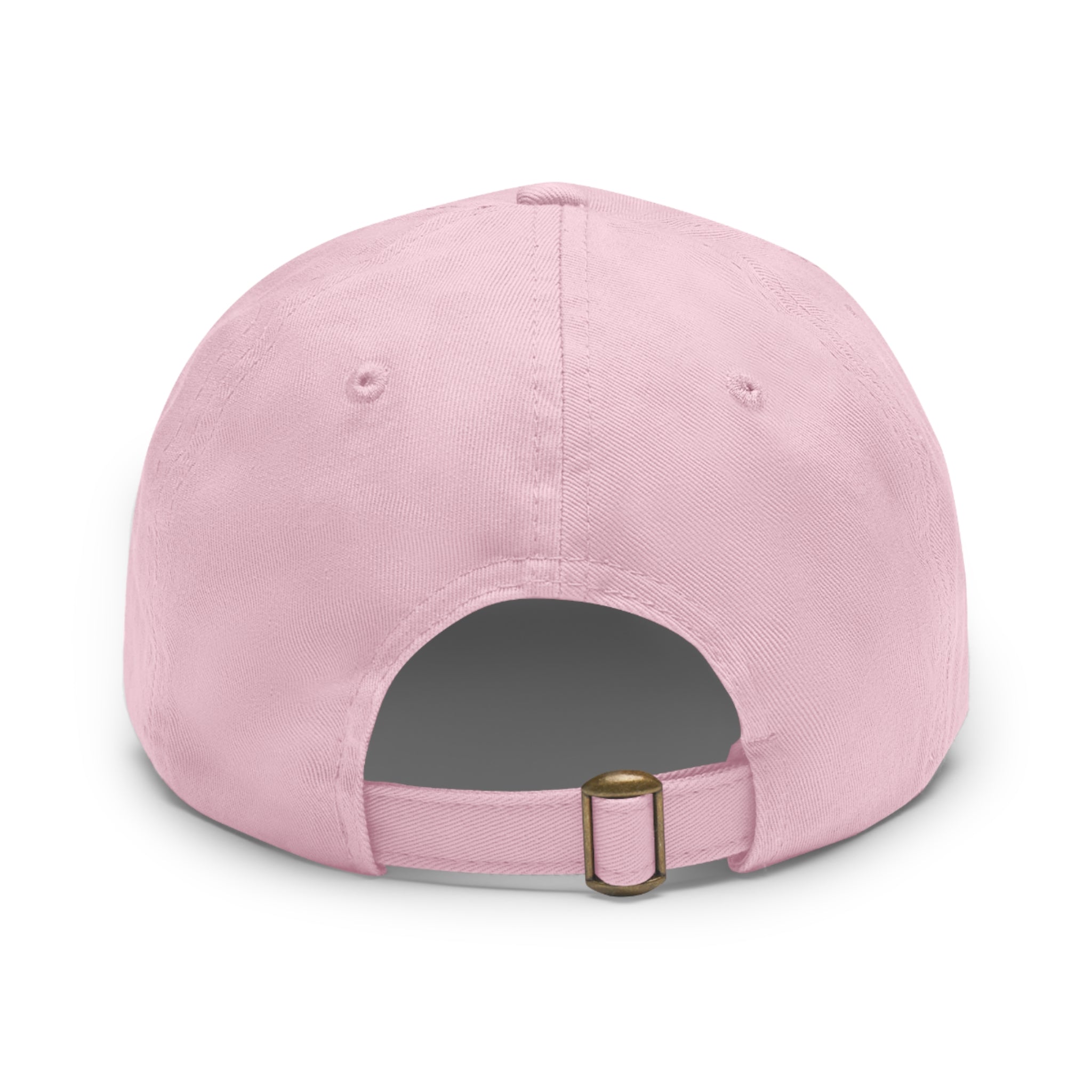 White Oak Leather Patch Dad Hat — Embossed Tree Logo Cap