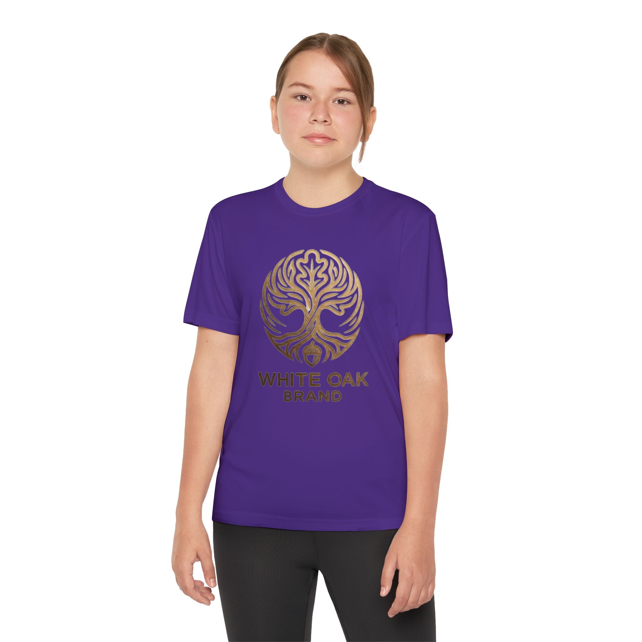 White Oak Brand Youth Tee — Tree Logo Athletic Shirt