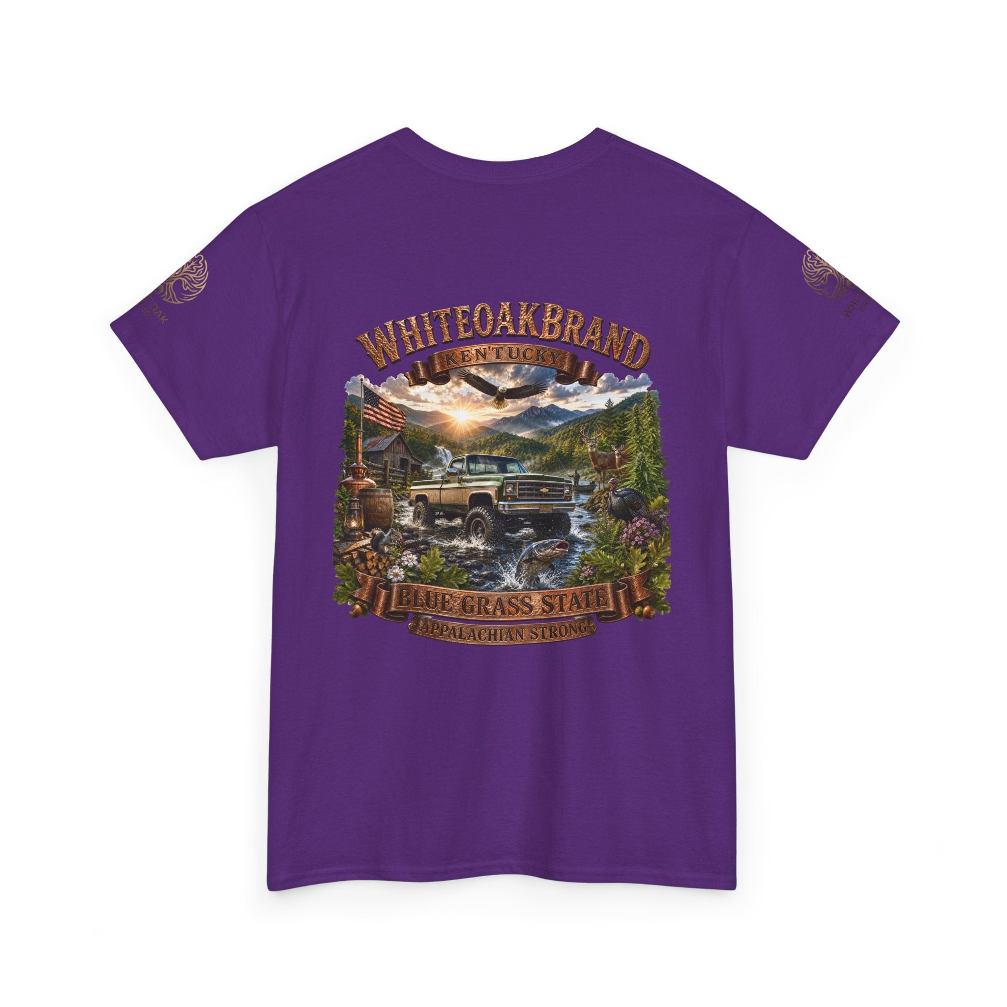 Vintage Off-Road Truck Tee — White Oak Brand "Bluegrass State" Graphic T-Shirt