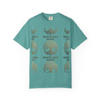 White Oak Brand Logo T-Shirt — Repeated Tree Emblem Tee