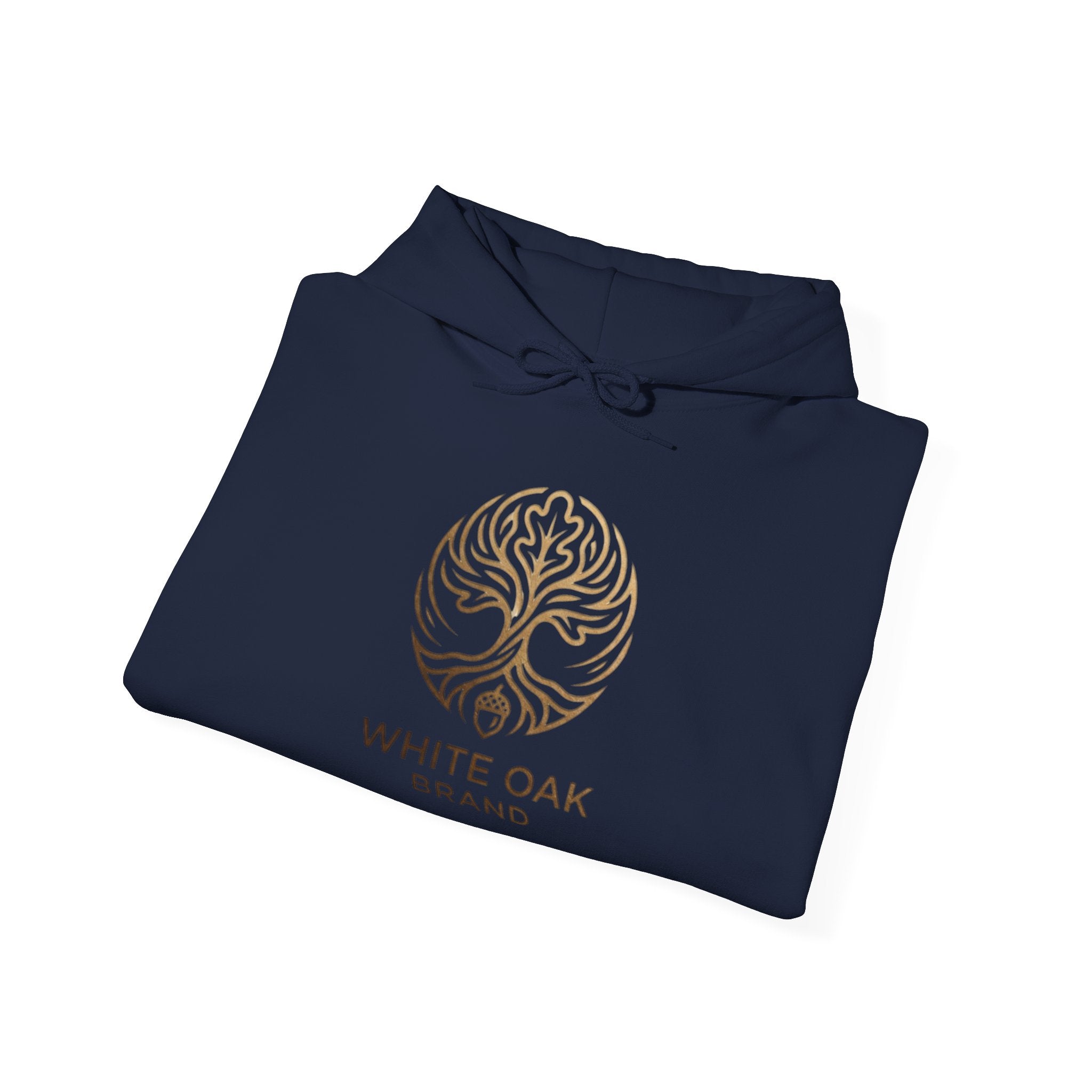 White Oak Brand Hoodie — Sunflowers, Fox & Rustic Nature Graphic