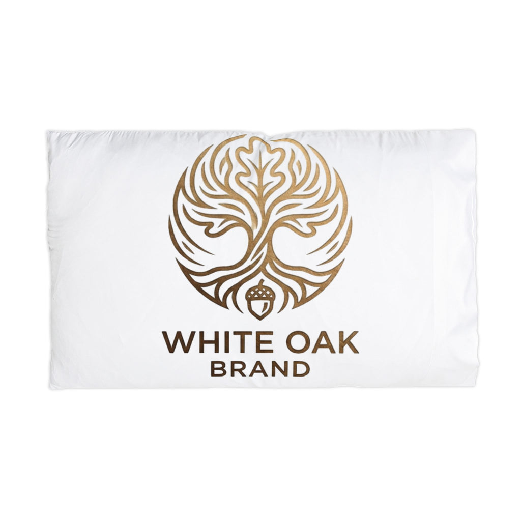 White Oak Logo Pillowcase — Branded Microfiber Pillow Cover