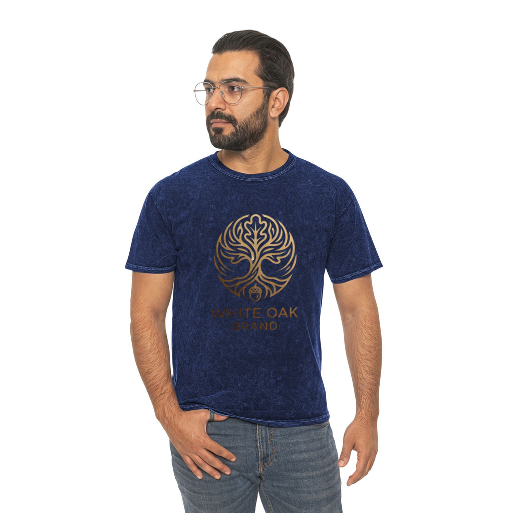 White Oak Brand Mineral-Wash Tee — Tree of Life Logo Shirt