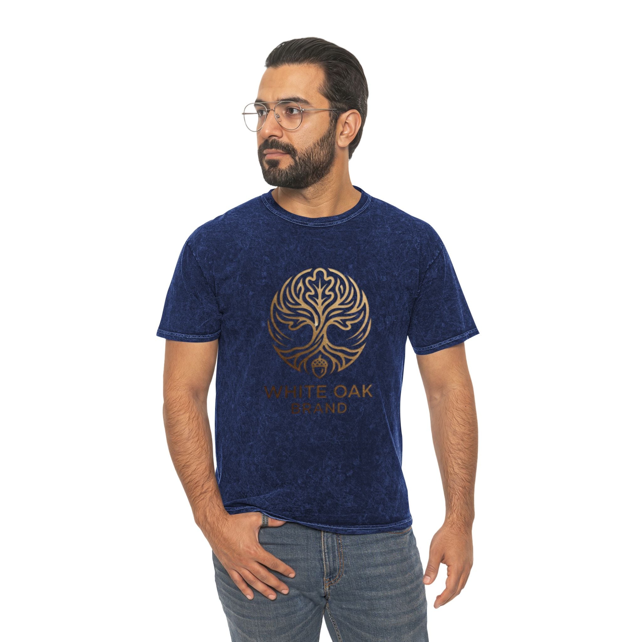 White Oak Brand Mineral-Wash Tee — Tree of Life Logo Shirt