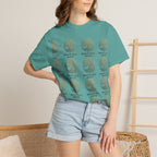 White Oak Brand Repeat Logo T-Shirt — Vintage Tree Skull Graphic Tee