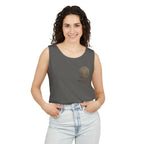 White Oak Brand Tank Top — Minimal Tree Logo Chest Print