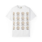 White Oak Brand Repeat Logo T-Shirt — Vintage Tree Skull Graphic Tee