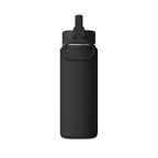 20oz Black Stainless Water Bottle — White Oak Brand Tree Ring Graphic